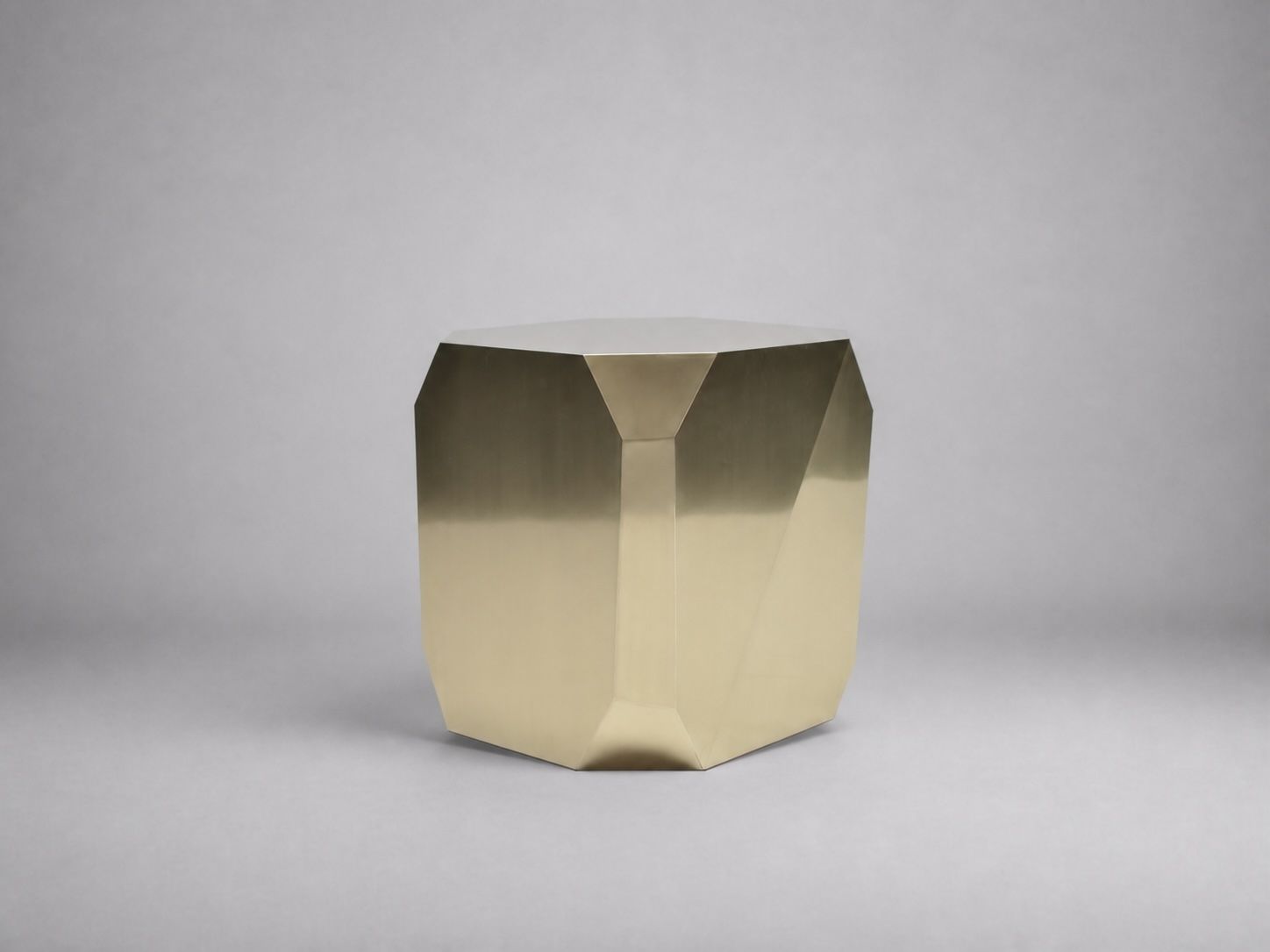 Hedge Stone Brass Table